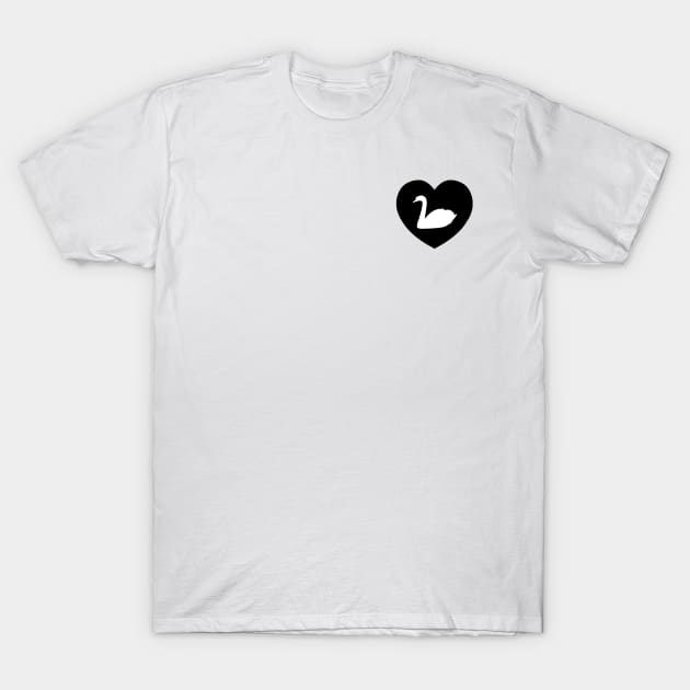 Swan Love | I Heart... T-Shirt by gillianembers